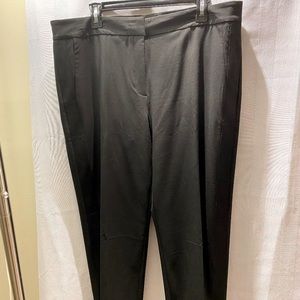 Halogen Black Pant Grosgrain Detail Sz 16 NWT New